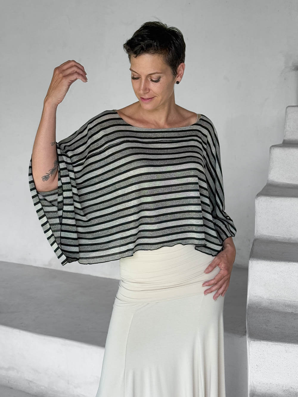 Sparkle Poncho Top