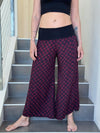 Spiral Print Ruched Pants