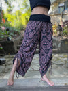 Sulawesi Lilac Print Ruched Pants