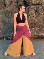 caraucci purple tube slit skirt #color_jam