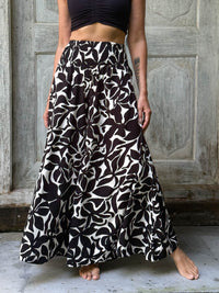 Midnight Bloom Wide Leg Flow Pant