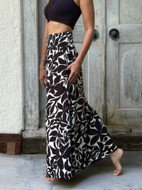 Midnight Bloom Wide Leg Flow Pant