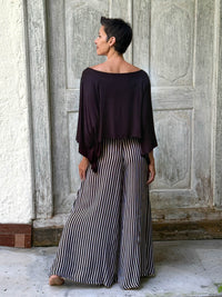 Stripe Wide Leg Flow Pant