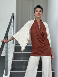Convertible Wing Shrug Tunic
