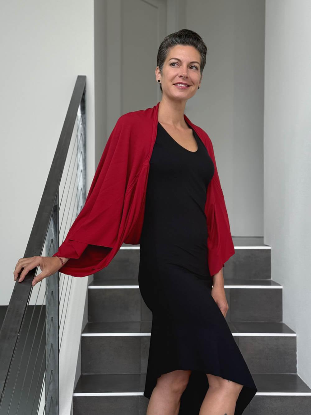 Wing Shrug, Shawl, Tunic & Dress | Women's Convertible Clothing Red / O/S Wing Shrug, Shawl, Tunic & Dress | Women's Convertible Clothing Red / O/S