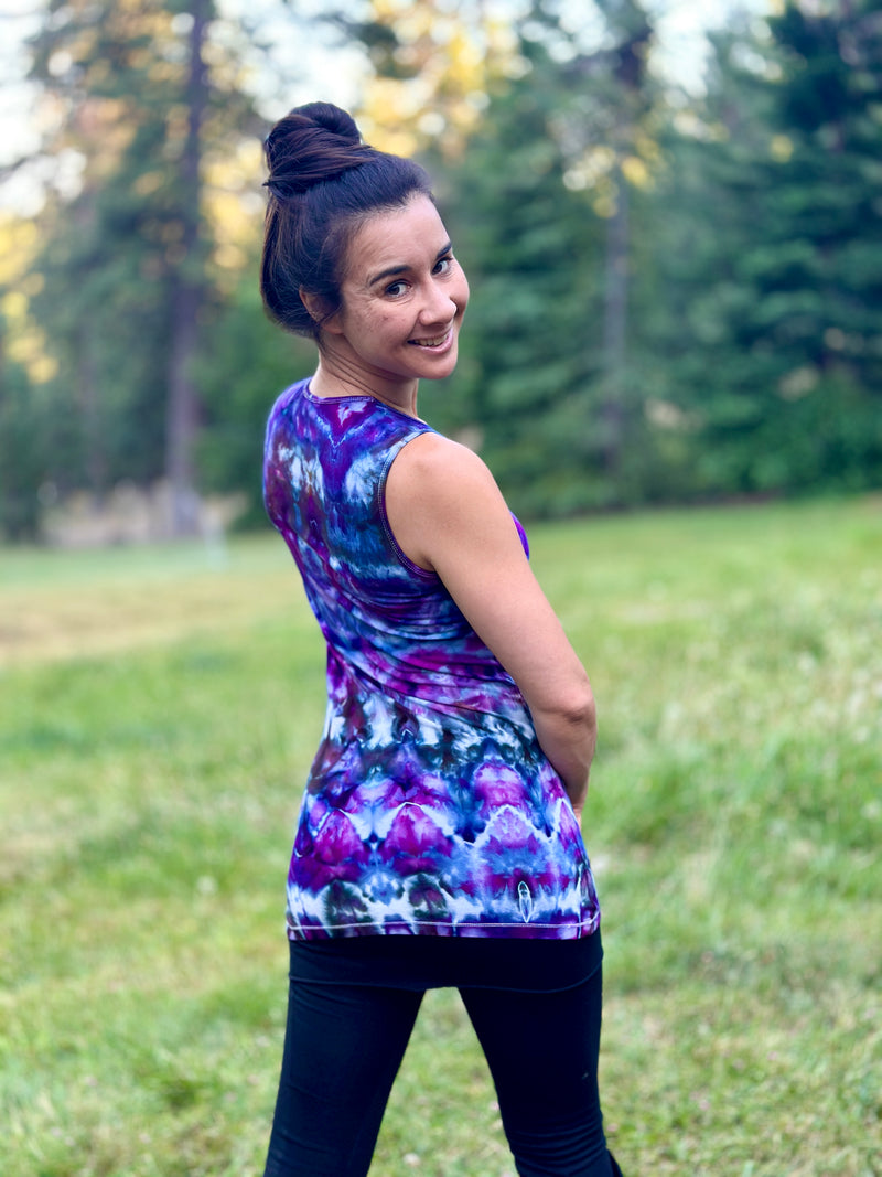 Ice Dye Criss Cross Top