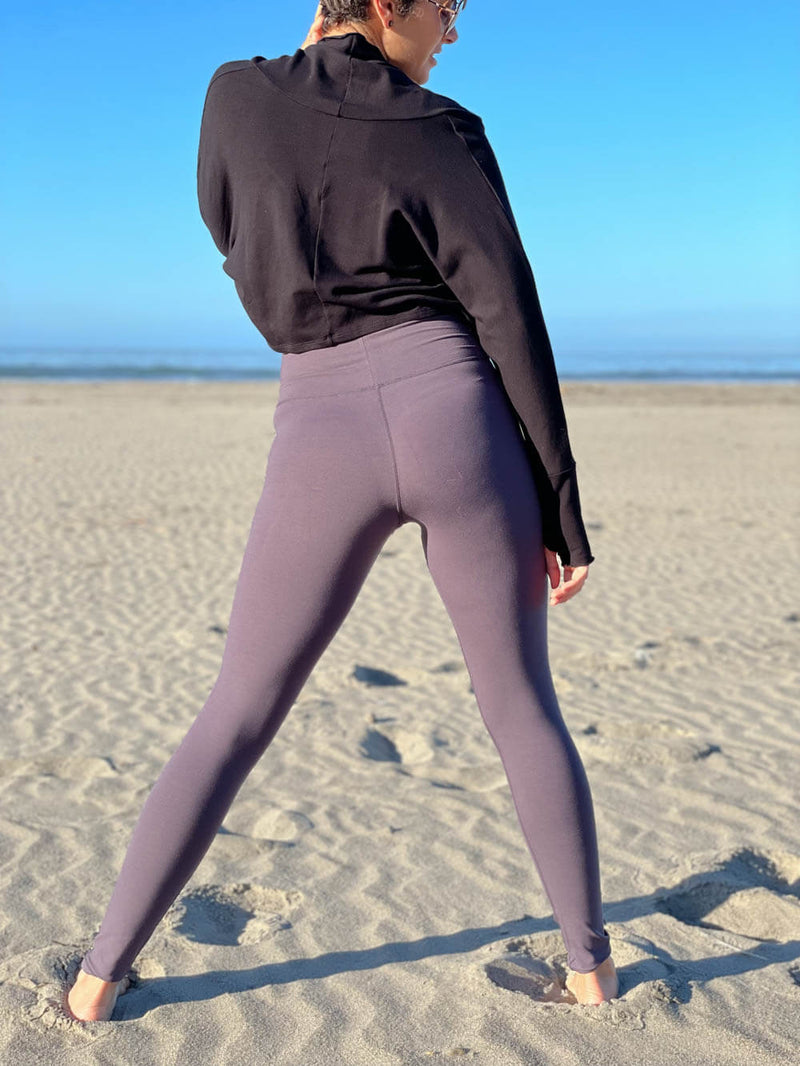 leggings with built in skirt (with pockets) in bamboo crossfoxshop
