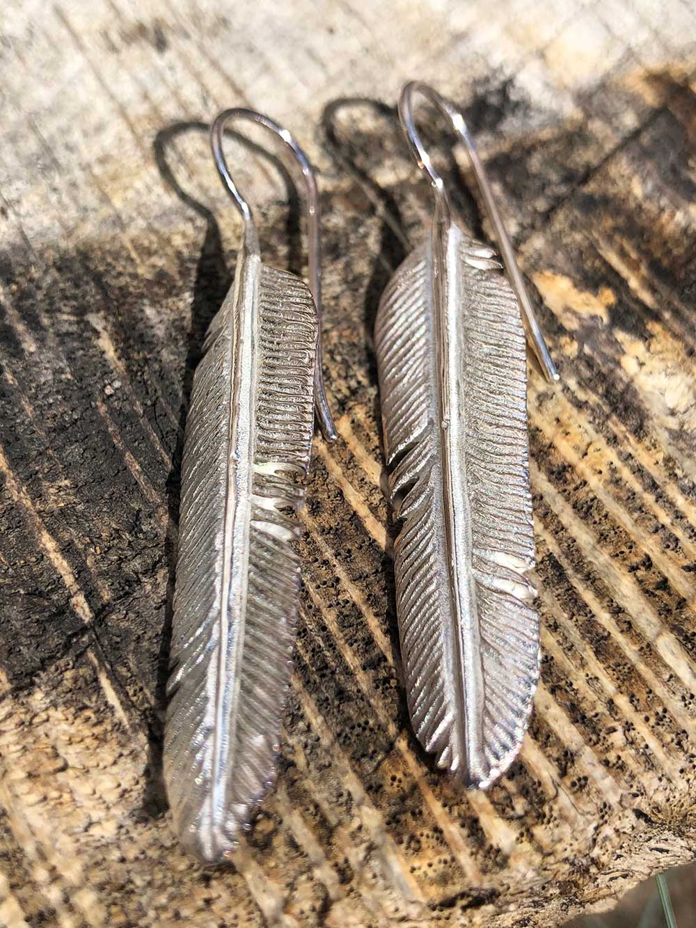 Amazon.com: Feather Earrings 925 Sterling Silver Feather Dangle Earrings  Hypoallergenic Earrings for Mens and Womens: Clothing, Shoes & Jewelry