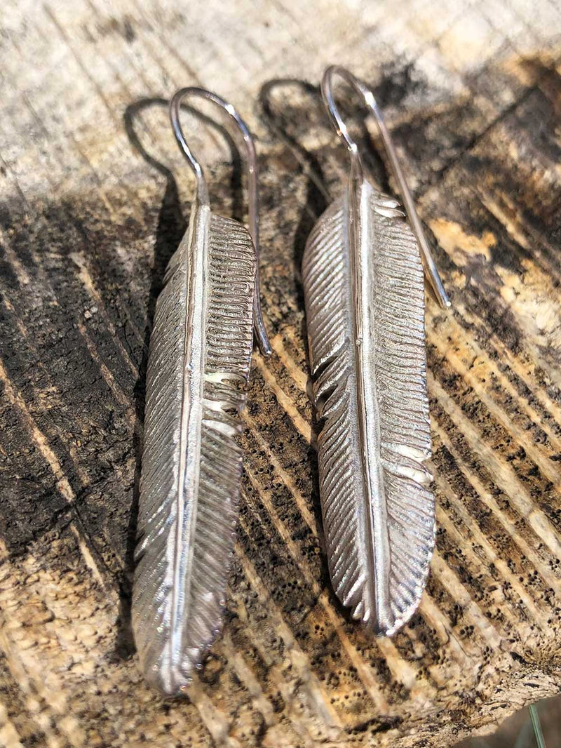 Sterling Silver Feather Earrings - Delicate and Unique Nature-Inspired  Accessory