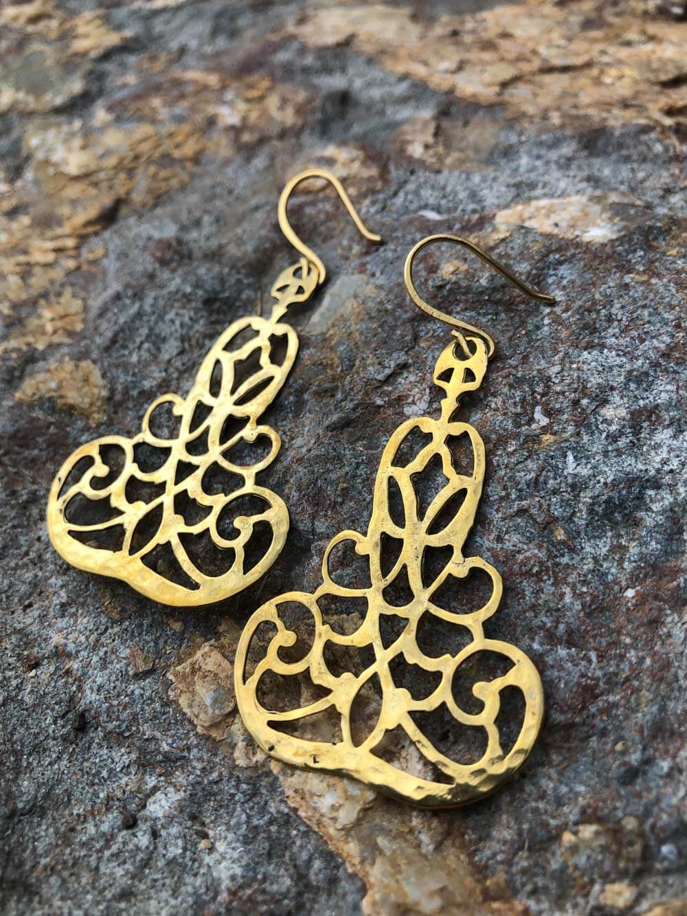 Handcrafted Brass Chime Earrings | Boho Accessories