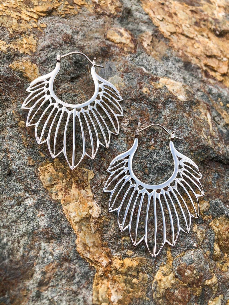 Feather Fan Earrings