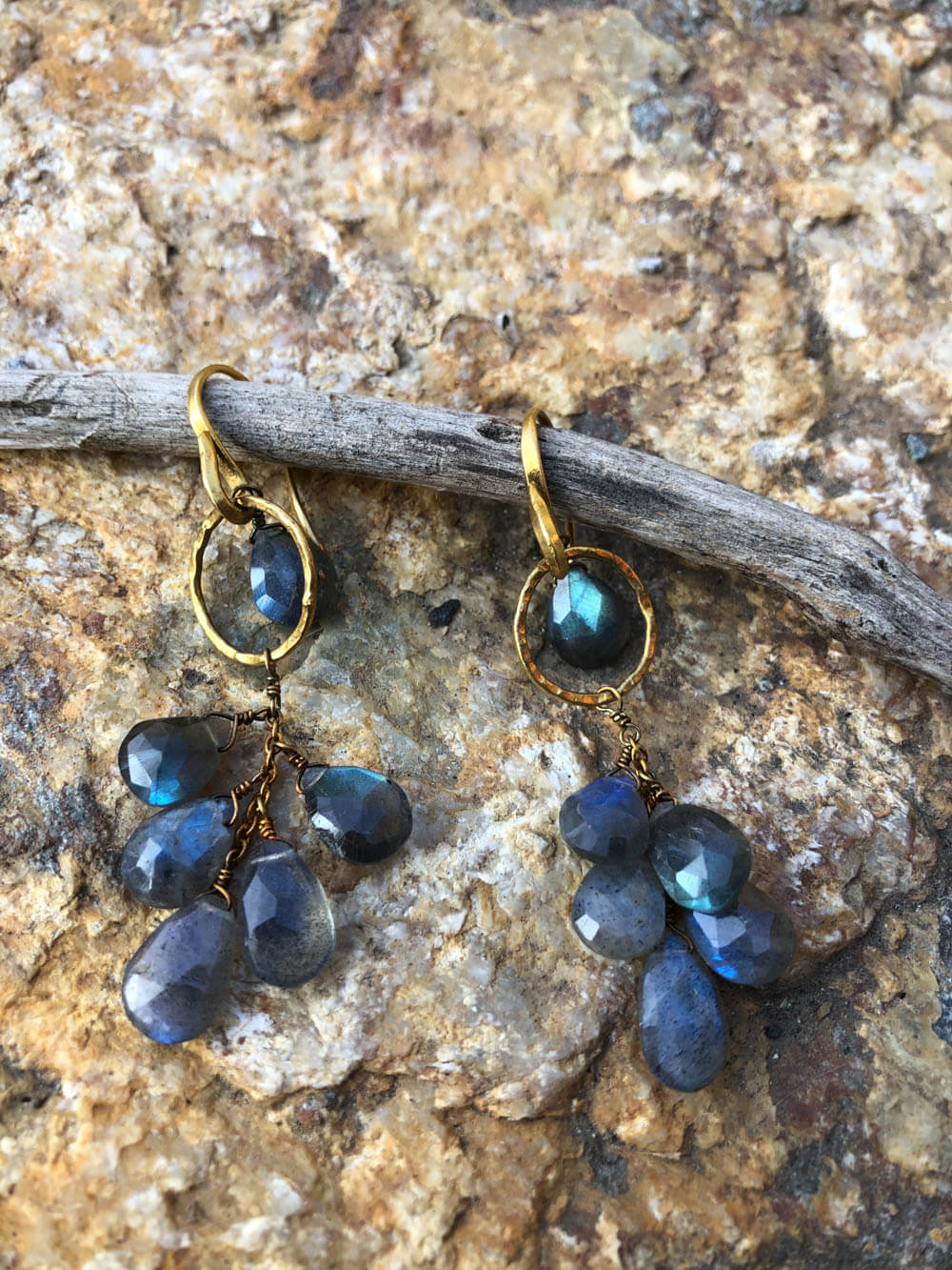 Blue on sale labradorite earrings