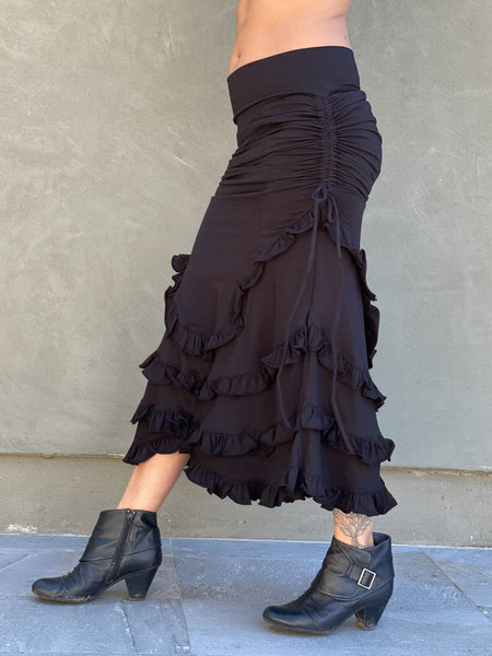 【suzen】Mermaid Unbalanced Frill Skirt 1509043673477301095.jpg?