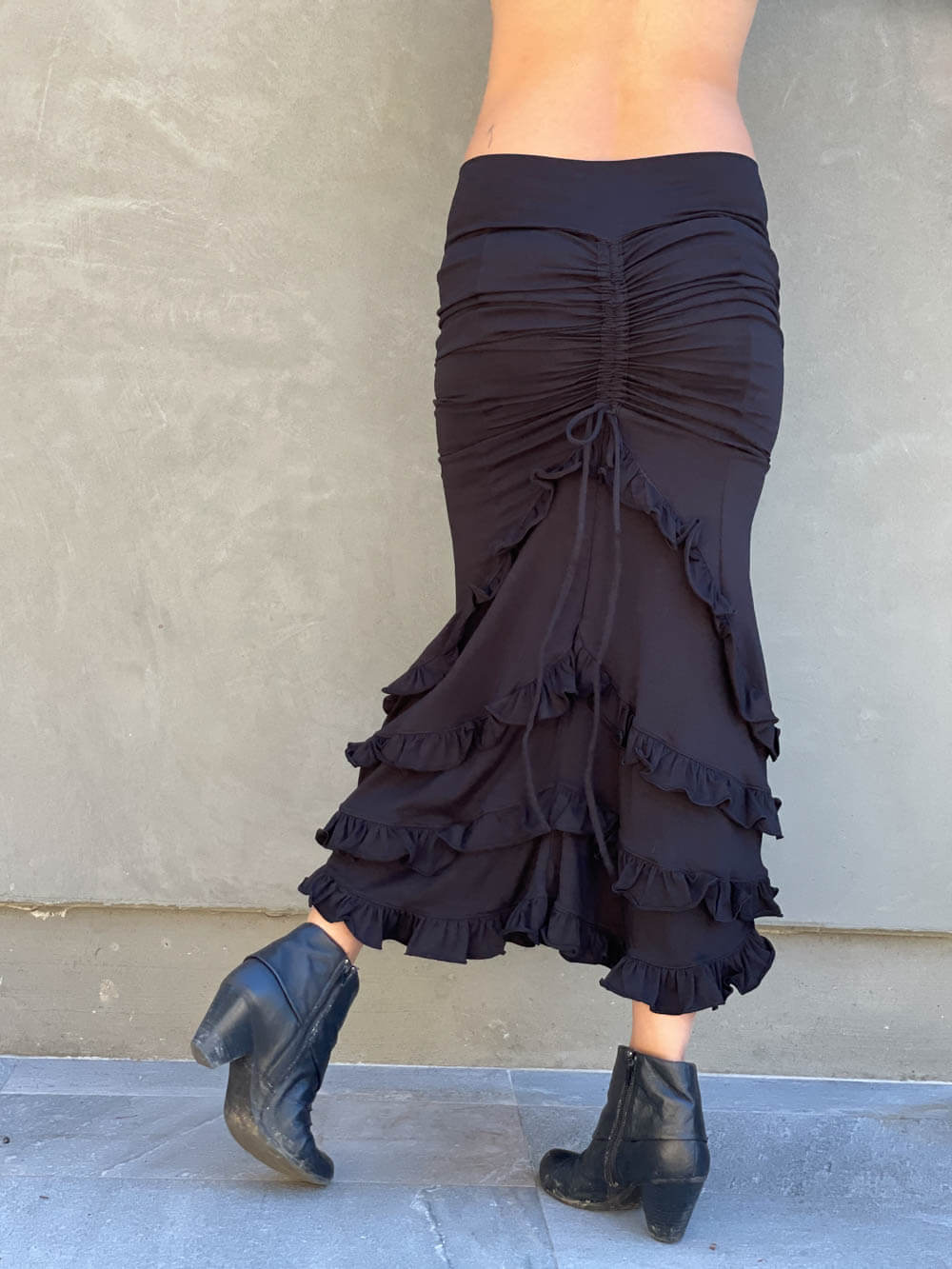 Mermaid Black fashion Maxi Skirt