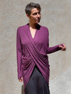 womens lightweight natural rayon jersey tunic with long sleeves and thumbholes #color_jam