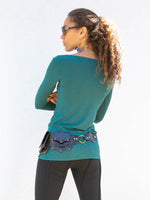 women's long sleeve natural rayon jersey boatneck long sleeve top #color_jasper