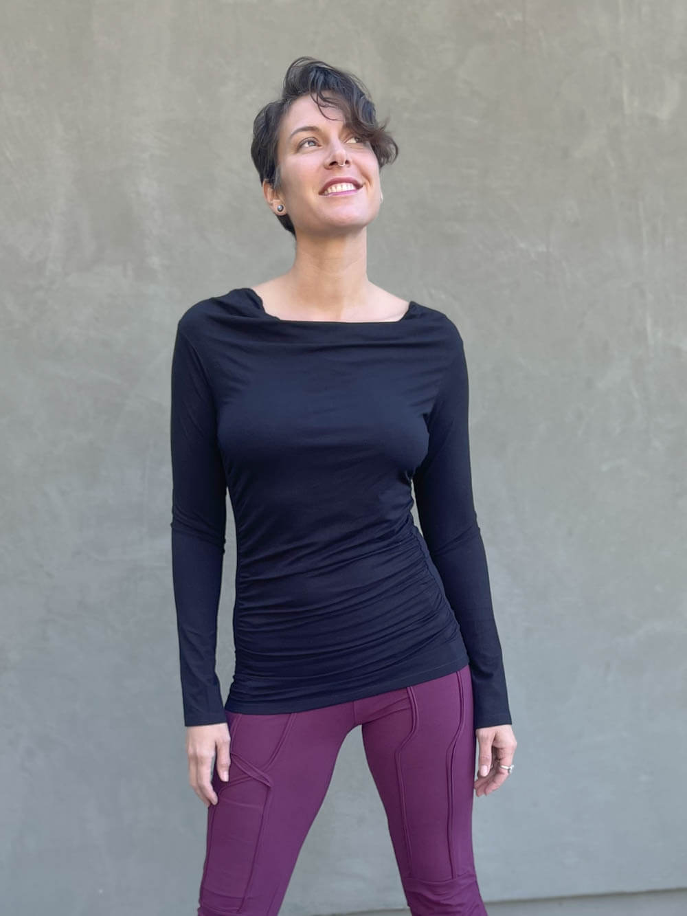 最安値級価格 Top Gather Sleeve Long | Top Jersey Sleeve Long Women's トップス