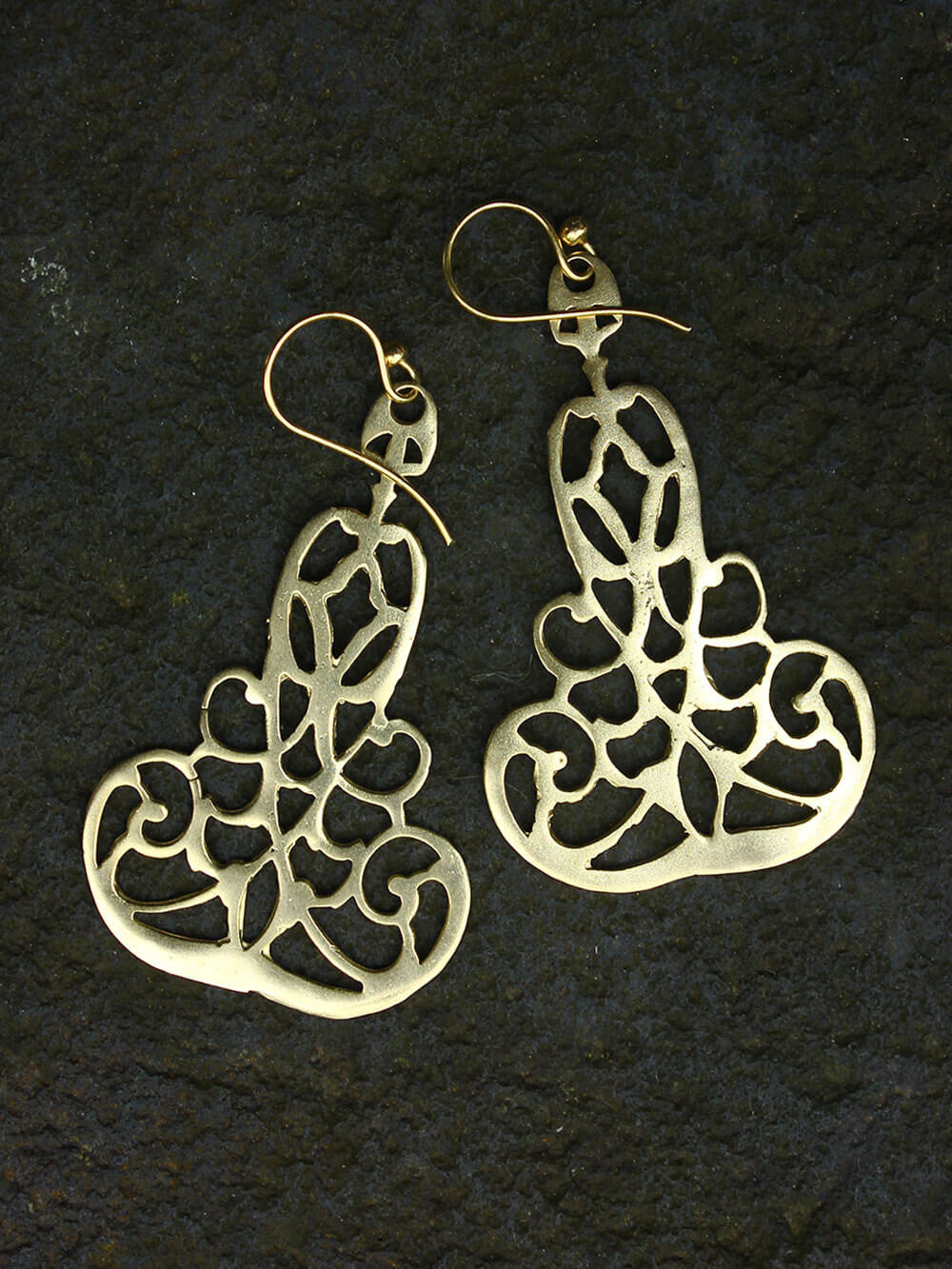 Chime Earrings in Brass