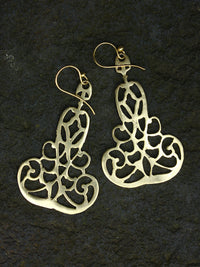 Chime Earrings in Brass